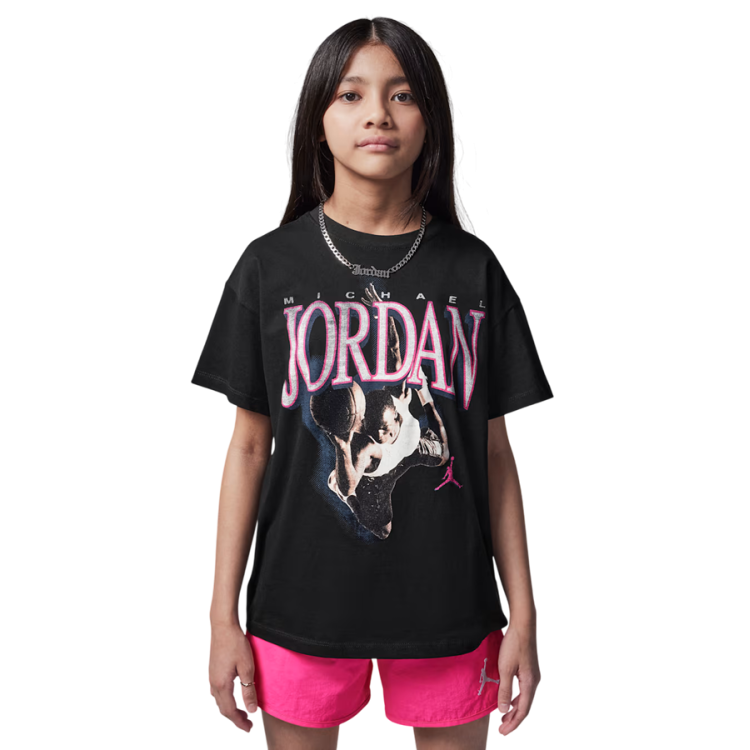 Camiseta Niña Jordan JDB Soar Oversize Graphic "Black"