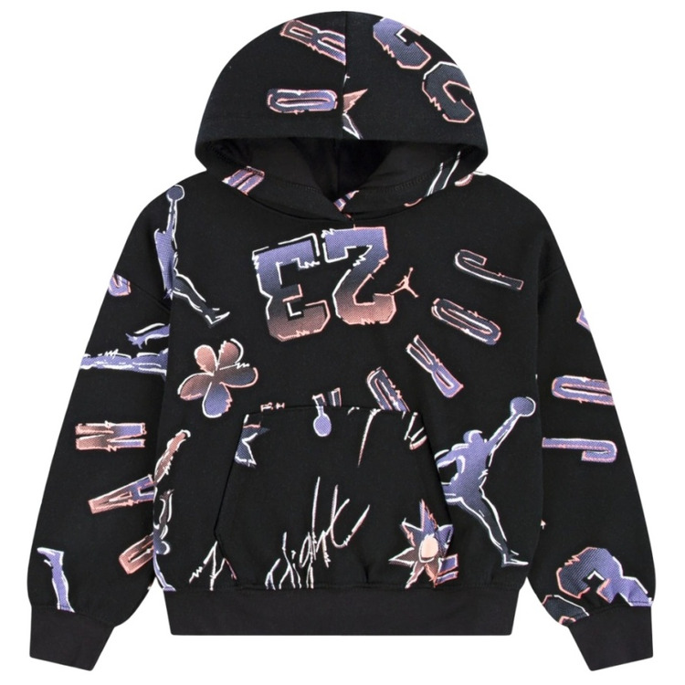 Jordan Girls JDG 23 Throwback SS Hoodie "Black"