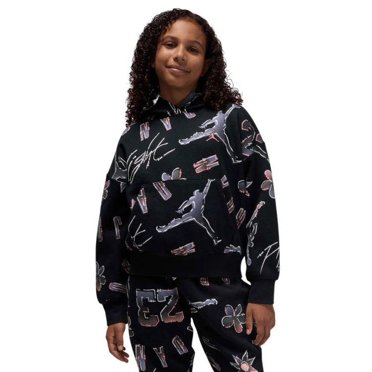 Sudadera Niña Jordan JDG 23 Throwback SS "Black"