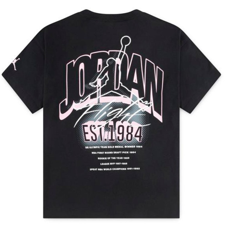 Camiseta Niña Jordan Girls MJ Back Stretch "Black"