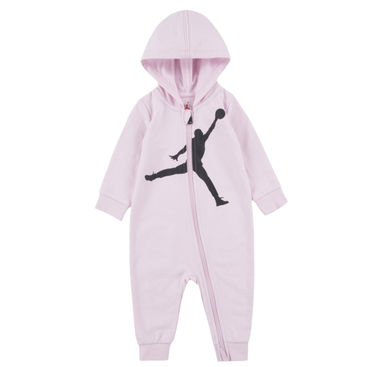 Mono Bebé Jordan Infants Air Jumpman Hooded Coverall "Foam Pink"