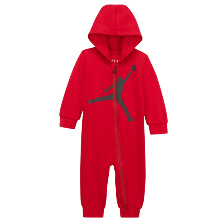 Mono Bebé Jordan Infants Air Jumpman Hooded Coverall "Gym red"