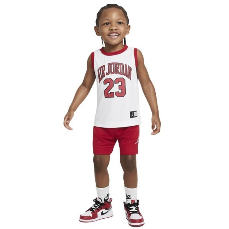 Conjunto Jordan Infants HBR DNA Muscle Tank and Short "Gym Red-White"