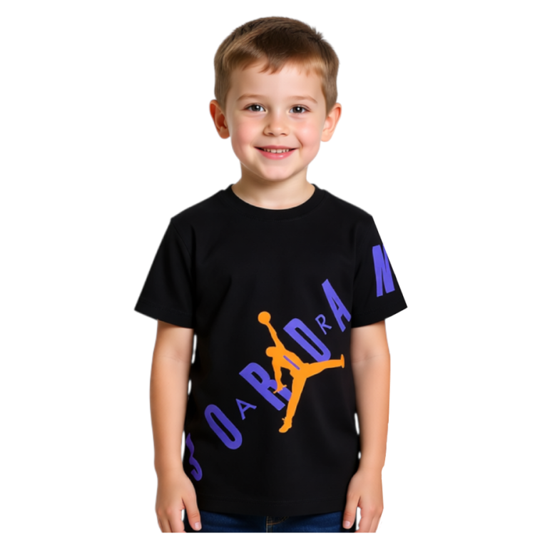 Camiseta Infantil Jordan Jumpman Stretch Graphic "Black"