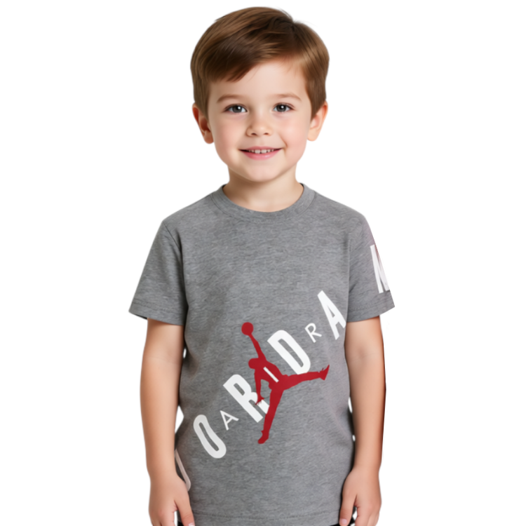 Camiseta Infantil Jordan Jumpman Stretch Graphic "Carbon"