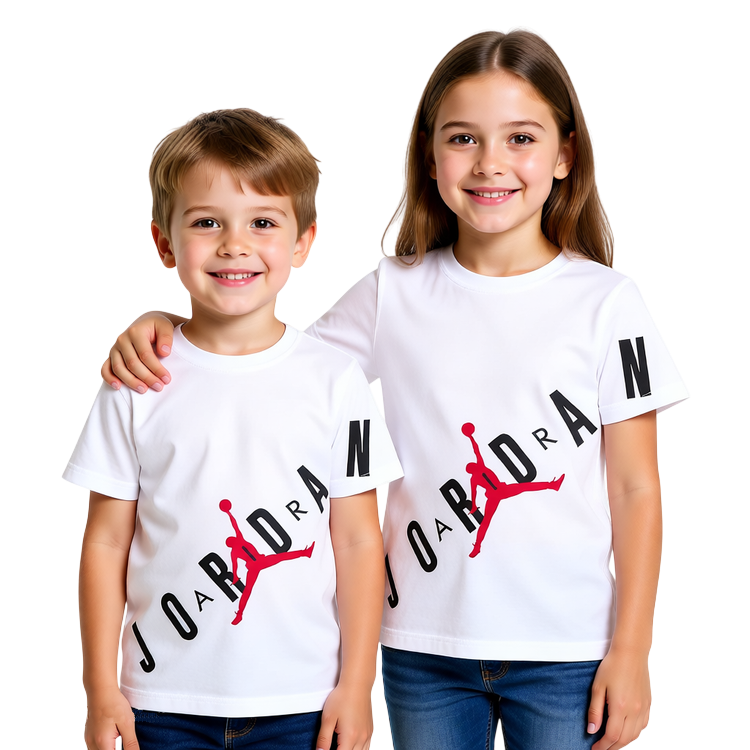Camiseta Infantil Jordan Jumpman Stretch Graphic "White"