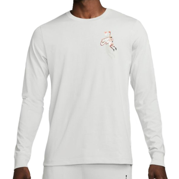 Añadir a la cesta Jordan Jumpman Long-Sleeve T-Shirt "Fog Grey" Jordan Jumpman Long-Sleeve T-Shirt "Fog Grey"