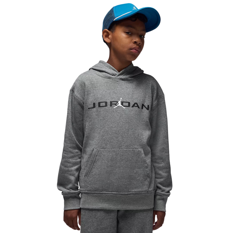 Sudadera Jordan Kids Baseline Pullover Hoodie "Carbon Heather"
