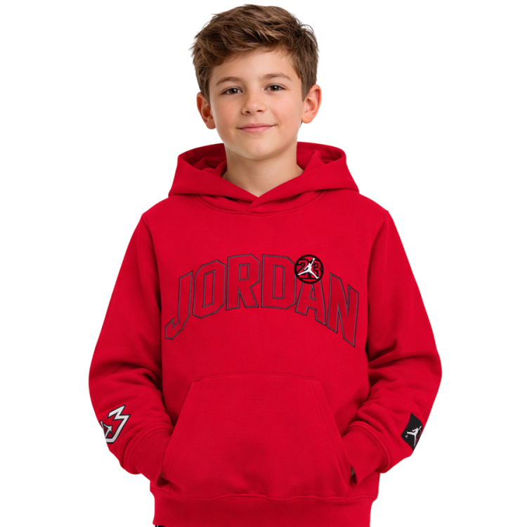 Sudadera Niño/Niña Jordan Kids Dynasty Fleece Terry "Gym Red"