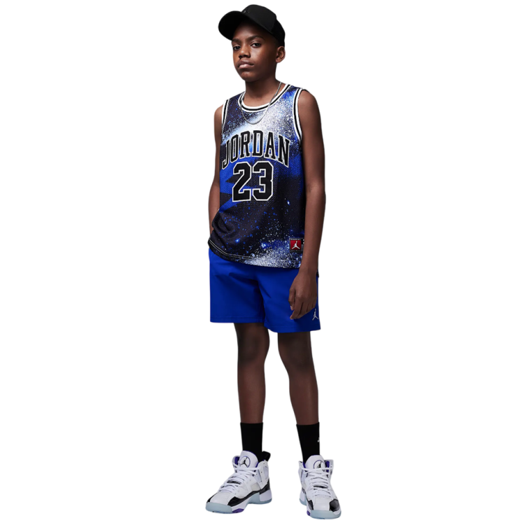 Camiseta Tirantes Niño/Niña Jordan JDB 23 AOP Jersey "Black-Hyper Royal"