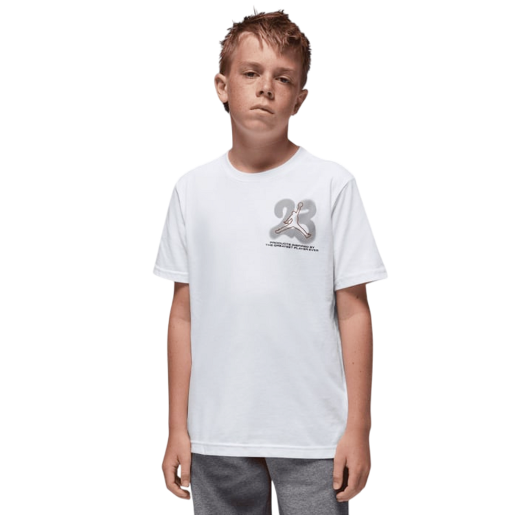 Camiseta Niño/Niña Jordan Kids JDB 23 Spray Throw UP "White"