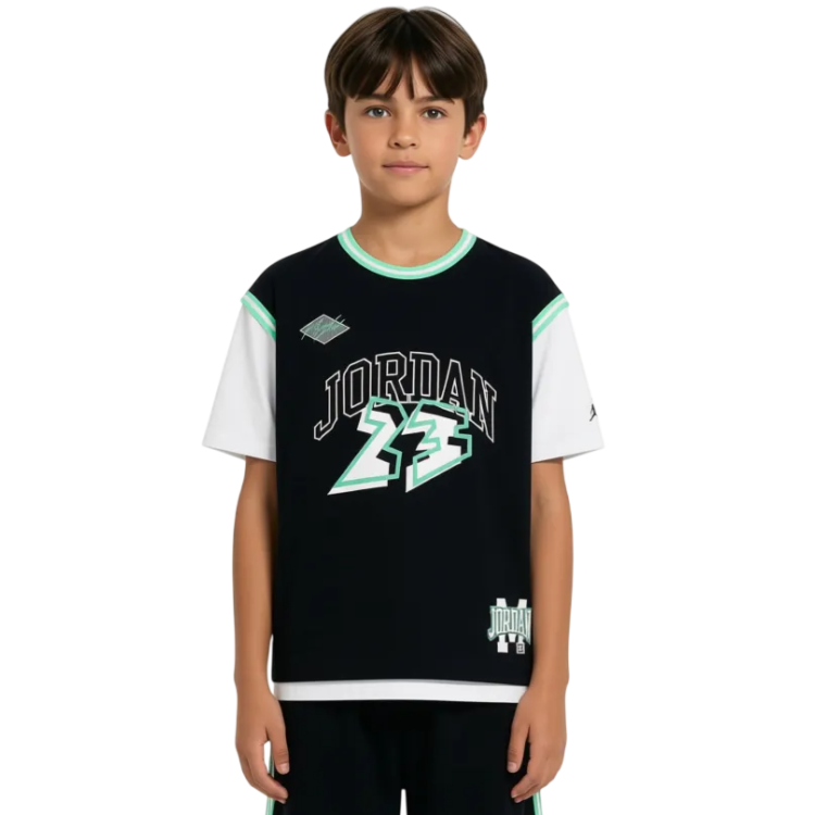 Camiseta Tejido Mesh Niño/Niña Jordan JDB Dinasty Jersey "Black"