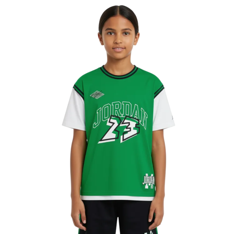 Camiseta Tejido Mesh Niño/Niña Jordan JDB Dinasty Jersey "Lucky Green"