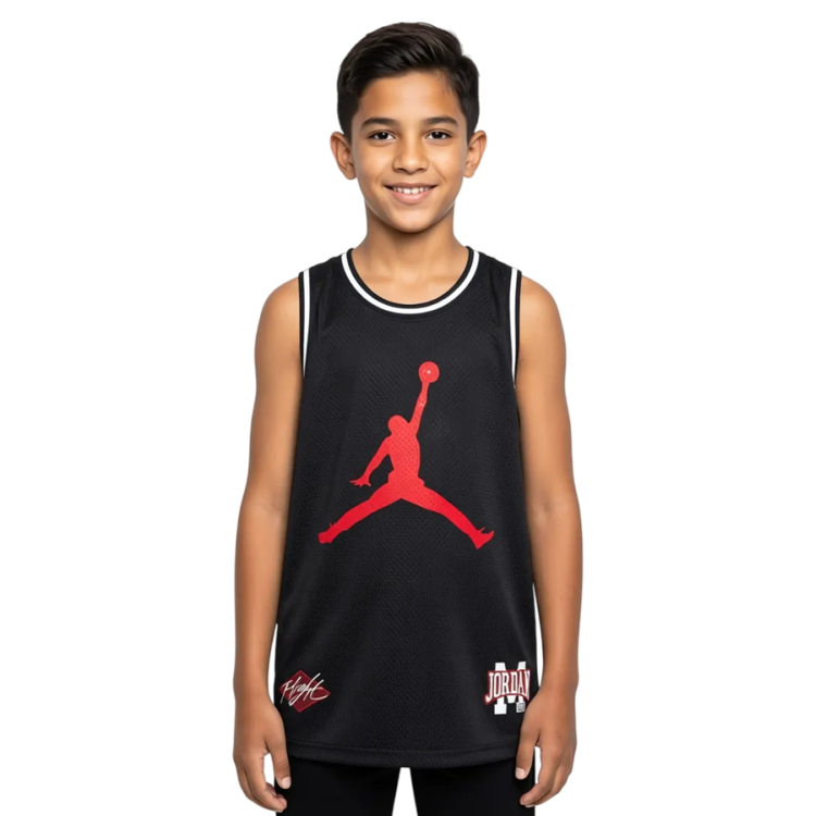 Camiseta de Tirantes Tejido Mesh Niño/Niña Jordan JDB Dinasty "Black"