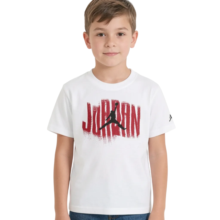 Camiseta Niño/Niña Jordan JDB Distressed "White"
