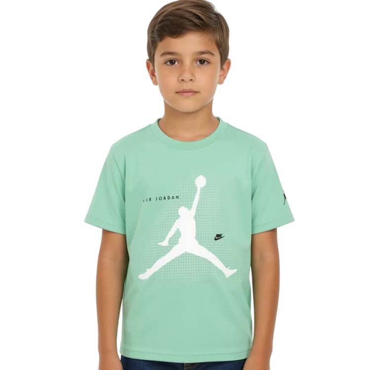 Camiseta Niño/Niña Jordan JDB Jumpman Grid Blur "Green Glow"