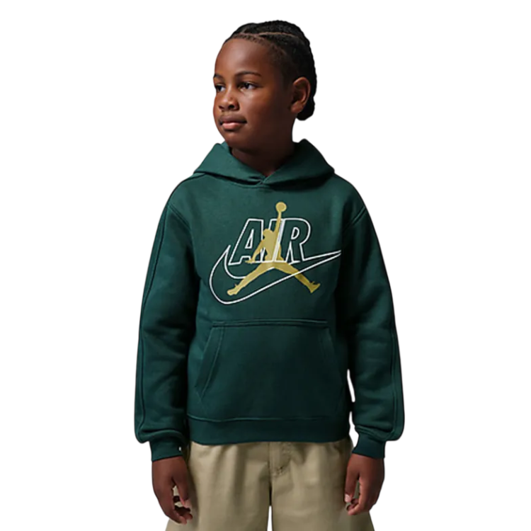 Jordan Kids JDB MJ Air Swoosh Jumpman Hoodie "Midnight Spruce"