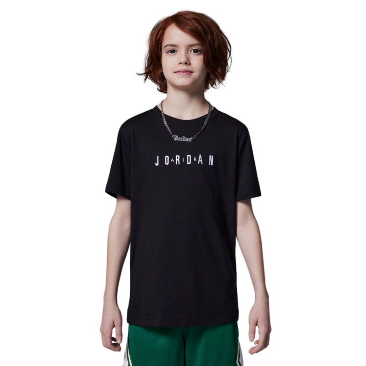 Jordan Kids JDB MJ Wordmark Embroidered Tee "Black"