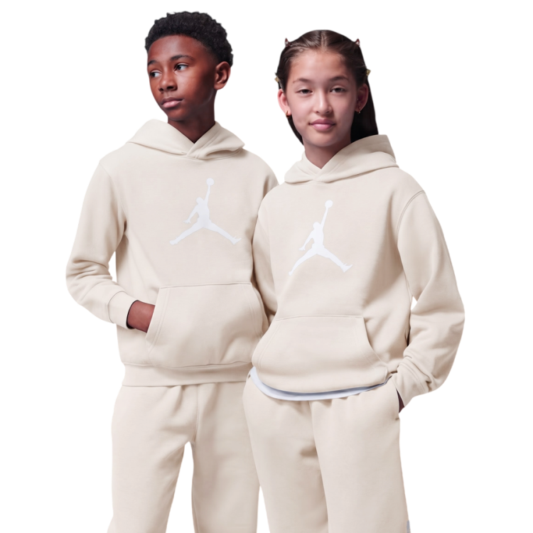 Sudadera Niño/Niña Jordan Jumbo Jumpman Fleece "Pearl White"