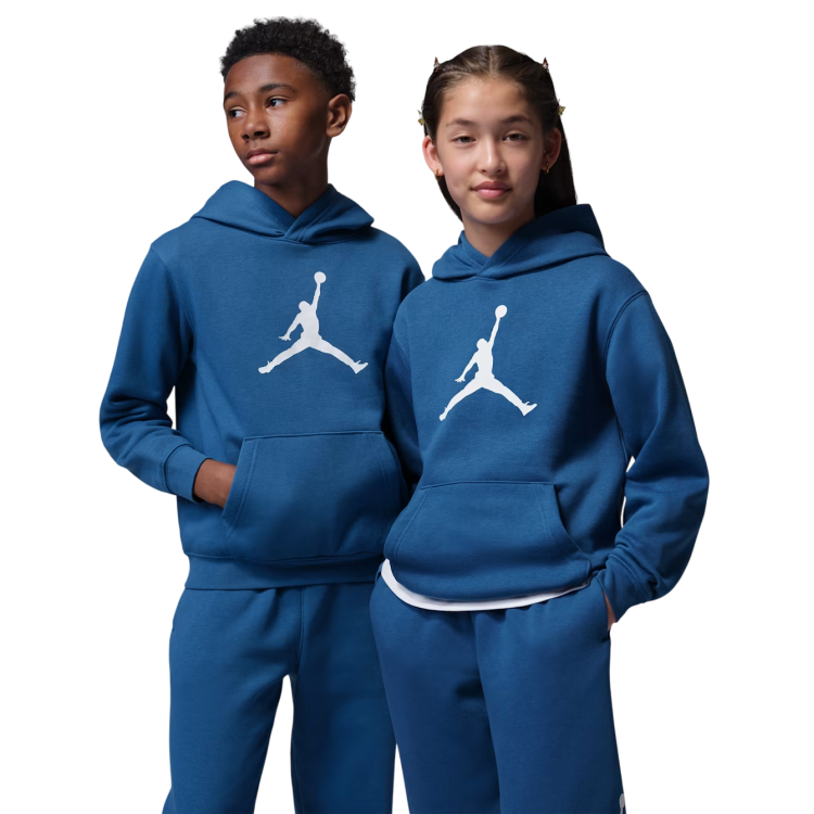 Sudadera Niño/Niña Jordan  Jumbo Jumpman Fleece "True Bule"