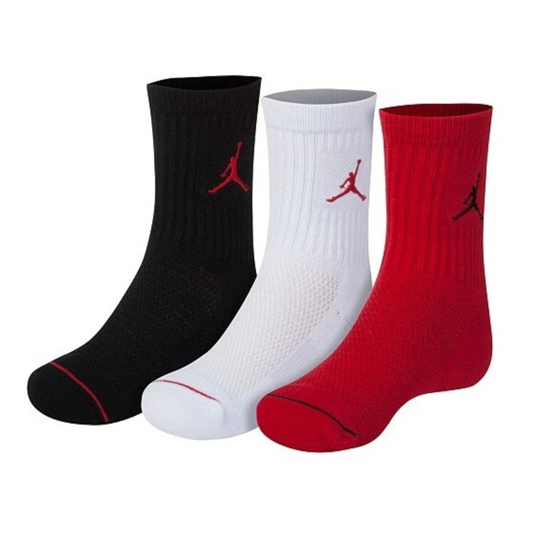 Añadir a la cesta Jordan Kids Jumpman Crew Socks 3 Pair " Multicolor" Jordan Kids Jumpman Crew Socks 3 Pair " Multicolor"