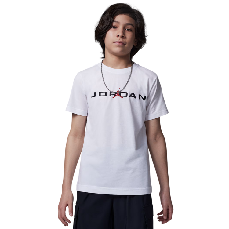 Camiseta Niño/NiñaJordan Kids MJ Air Strech SS Crew Tee "White"