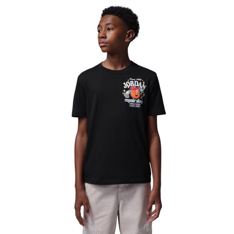 Camiseta Niño/Niña Jordan MJ's Repair Shop "Black"