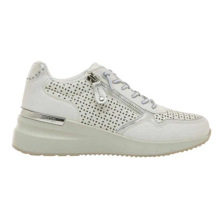 Mustang Sneakers Goa Zip "White-Silver"