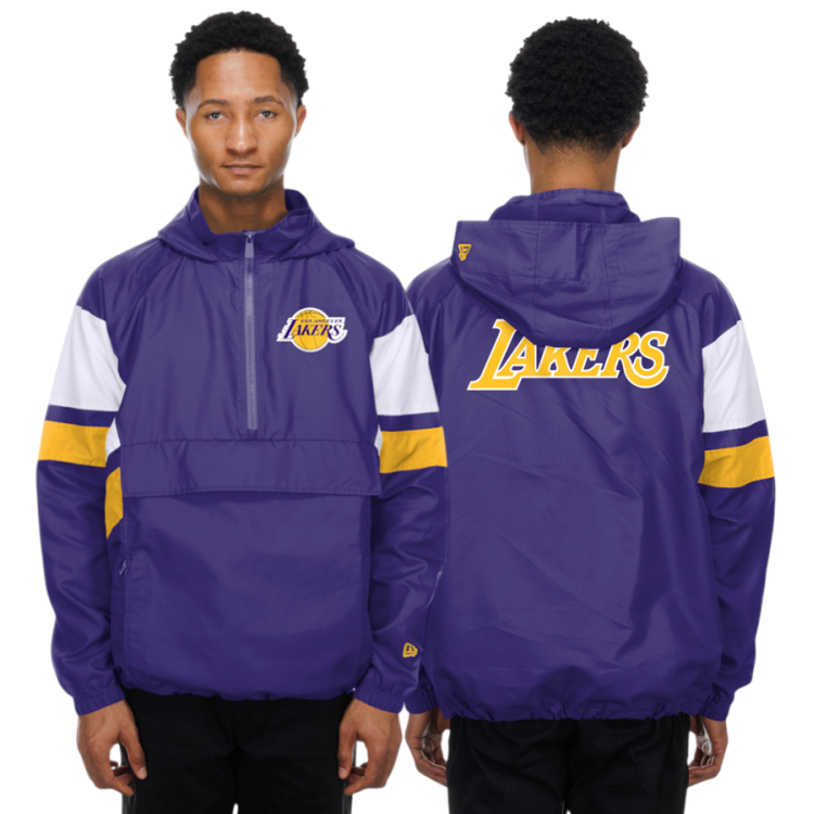 Cortaviento New Era NBA LA Lakers H1 2984 1/4 Cierre de cremallera