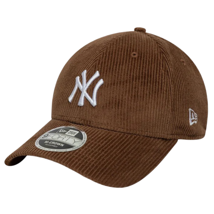 Gorra New Era MLB NY Yankees Cord 9FORTY M-Crown Adjustable Cap "Brown"