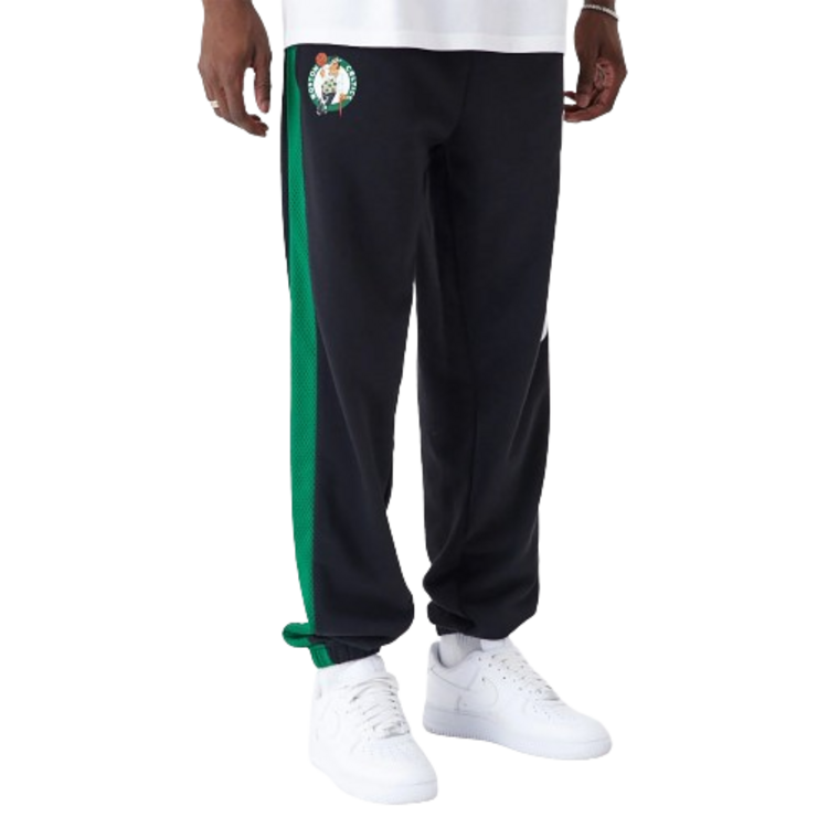 New Era NBA Boston Celtics Mesh Panel Grey Relaxed Joggers