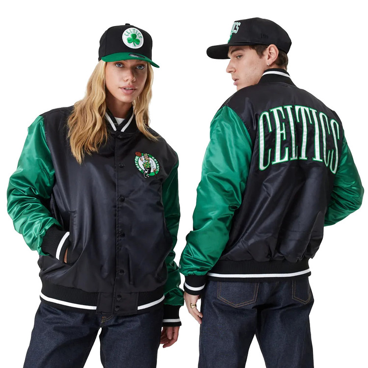 Añadir a la cesta New Era NBA Boston Celtics Satin Bomber "Black-Kelly Green" New Era NBA Boston Celtics Satin Bomber "Black-Kelly Green"