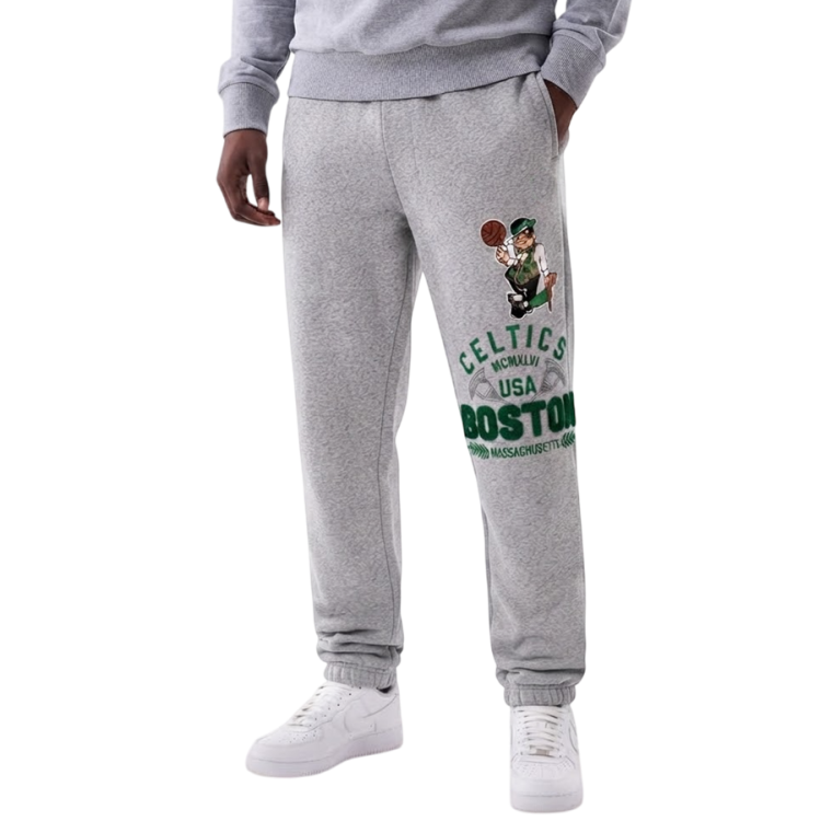 Pantalón de Chándal New Era NBA Boston Celtics Varsity "Heather Gray"