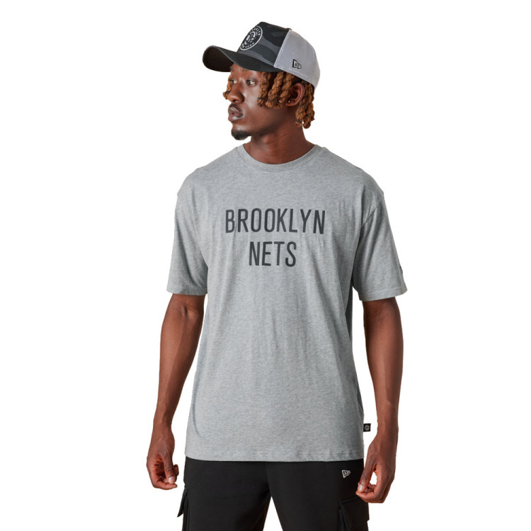 Camiseta Oversize New Era NBA Brooklyn Nets Wordmark Logo