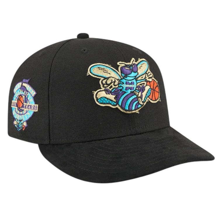 Gorra Pre-Curvada Gorra New Era NBA Charlotte Hornets Golden Wool 9FIFTY Snapback