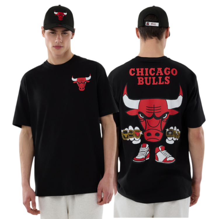 Camiseta New Era NBA Chicago Bulls Lif Graphic SS 3241