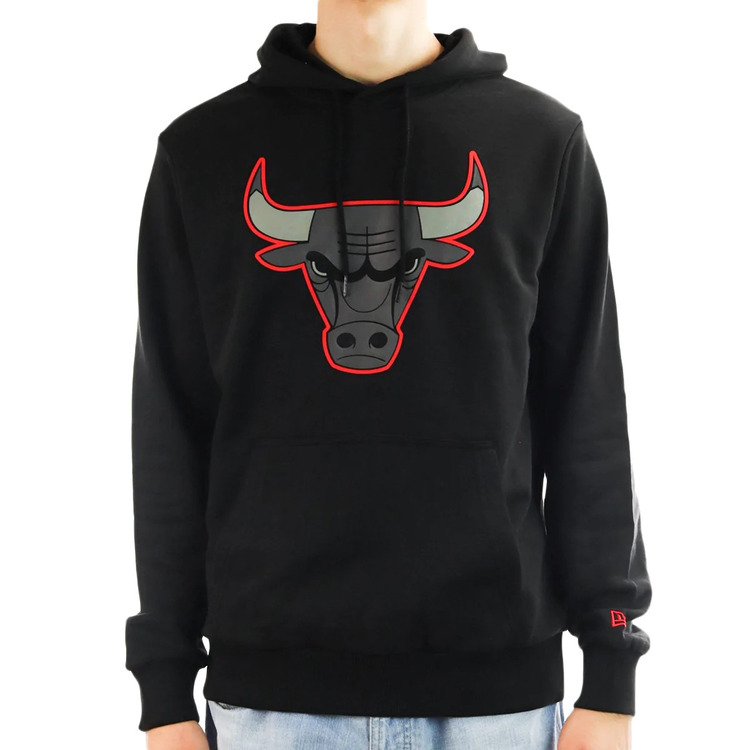 Añadir a la cesta New Era NBA Chicago Bulls Logo Outline Pollover Hoodie New Era NBA Chicago Bulls Logo Outline Pollover Hoodie