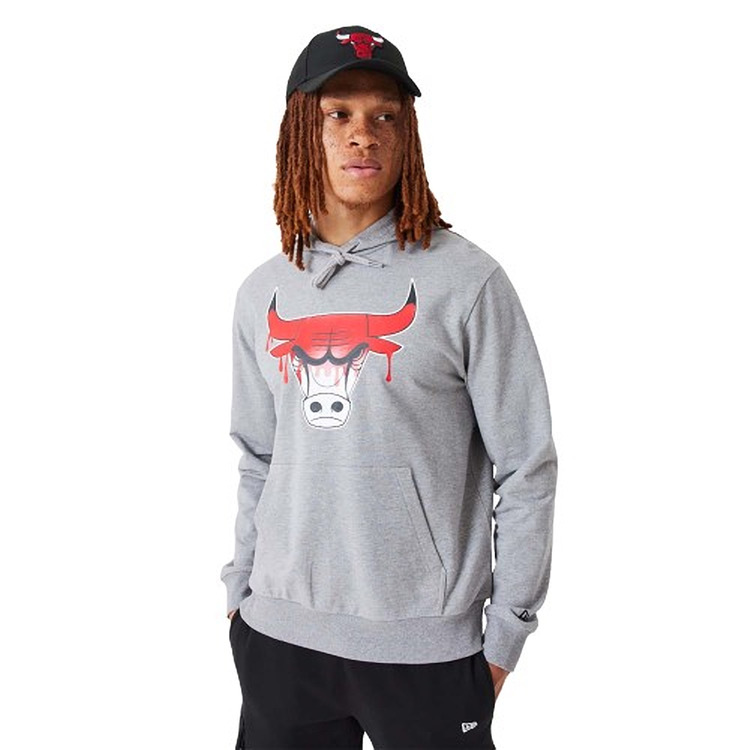 Añadir a la cesta New Era NBA Chicago Bulls NBA Drip Logo Hoodie "Medium Gray" New Era NBA Chicago Bulls NBA Drip Logo Hoodie "Medium Gray"