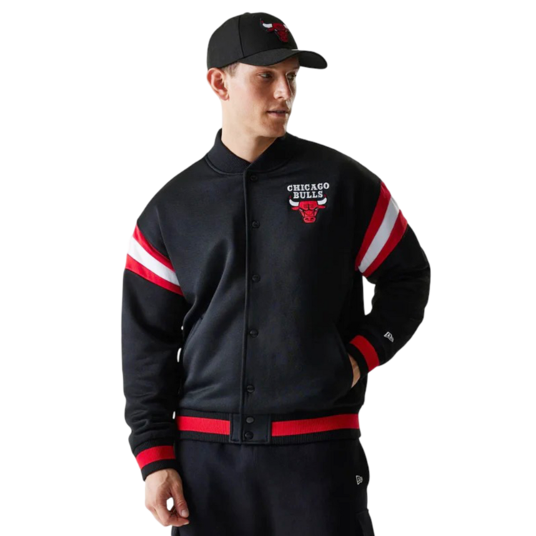 Chaqueta Bomber New Era NBA Chicago Bulls Panel