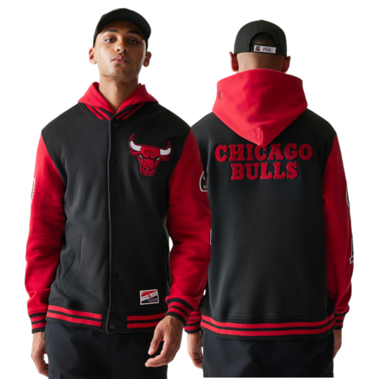 Chaqueta New Era NBA Chicago Bulls H1 SNPFRT 2968 con Botones a Presíon