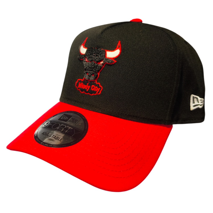 Gorra New Era NBA Chicago Bulls Snapback 9FORTY A-Frame "Black"