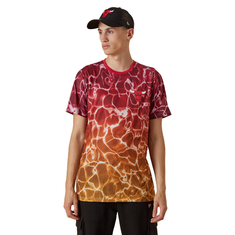 Camiseta New Era NBA Chicago Bulls Team Colour Water Print