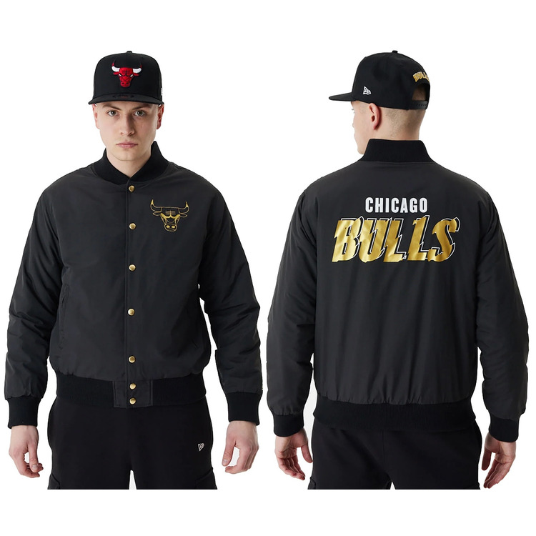 Añadir a la cesta New Era NBA Chicago Bulls Team Script Bomber Jacket New Era NBA Chicago Bulls Team Script Bomber Jacket