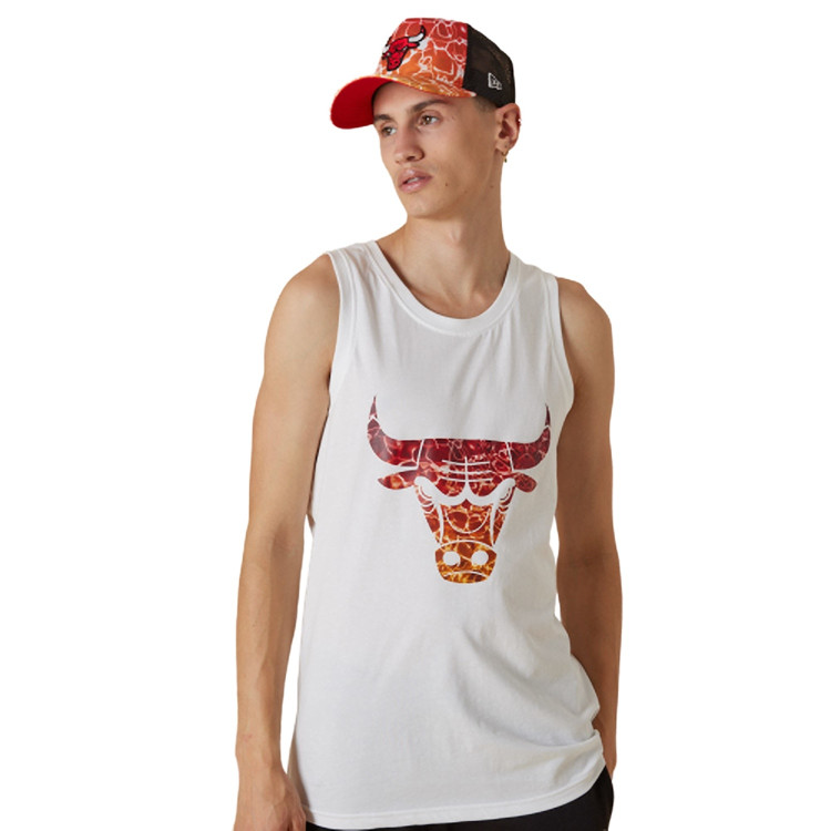 Camiseta de Tirantes New Era NBA Chicago Bulls Team Water Print Logo