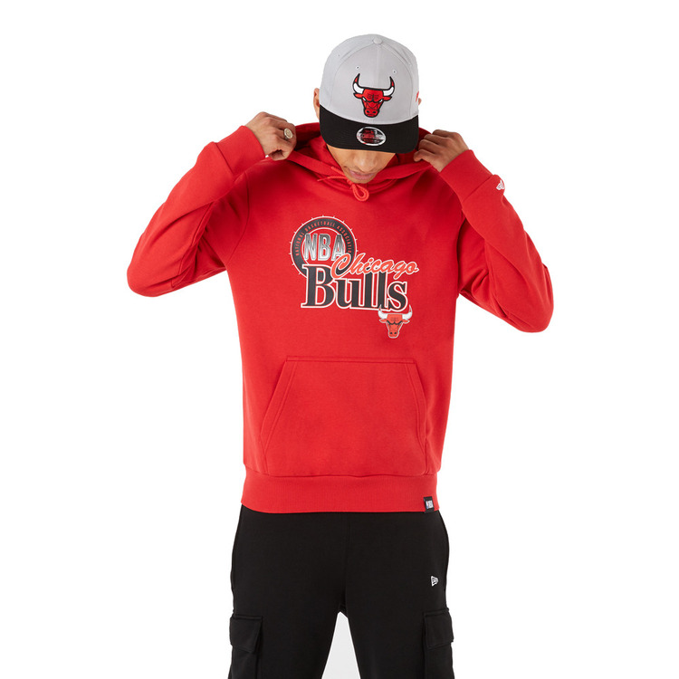 Añadir a la cesta New Era NBA Chicago Bulls Throwback Graphic Hoodie "Red " New Era NBA Chicago Bulls Throwback Graphic Hoodie "Red "