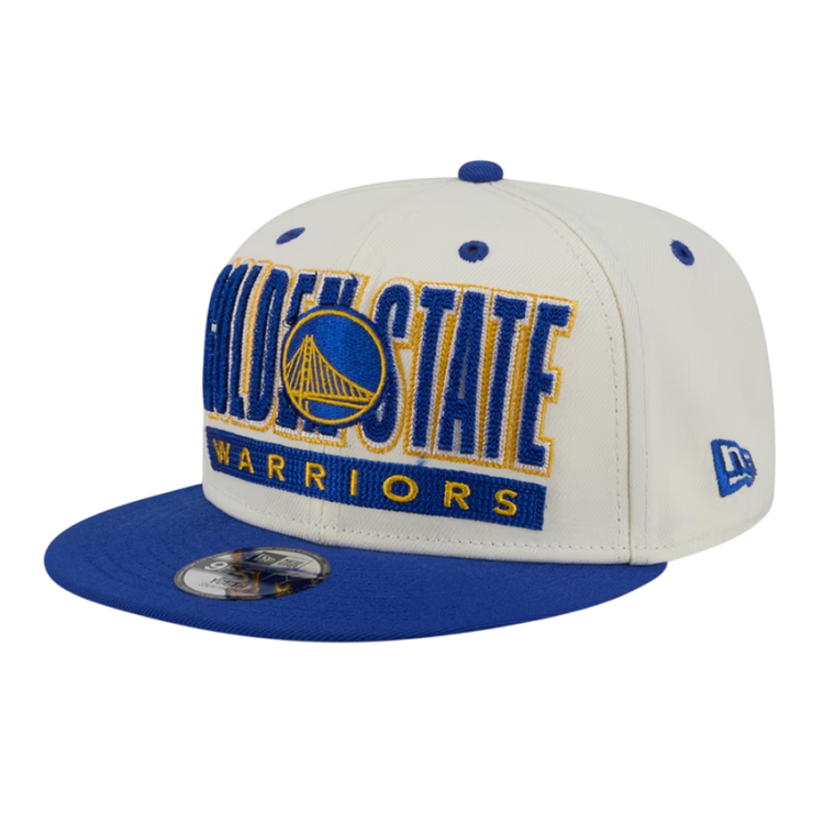 Gorra Vicera Plana New Era NBA Golden State Warriors Stacked Chrome 9Fifty Snapback
