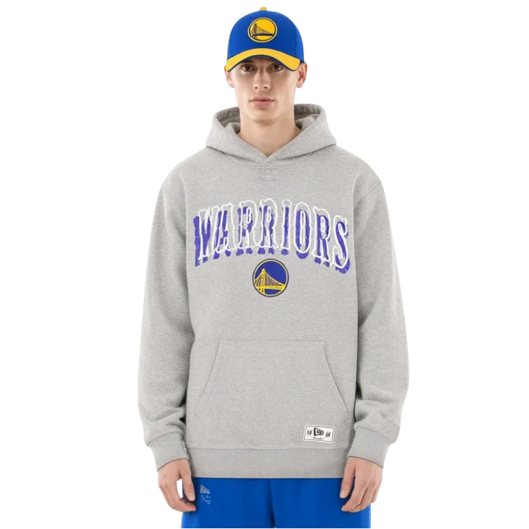 Sudadera con Capucha New Era Golden State Warriors Varsity "Heather Gray"