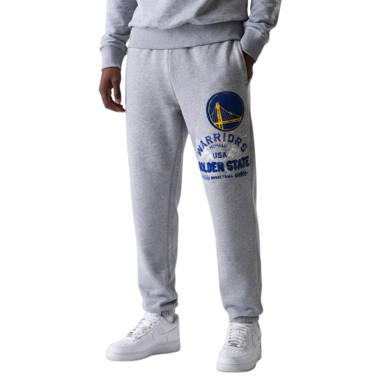 Pantalón de Chándal New Era NBA Golden State Warriors Varsity "Heather Gray"
