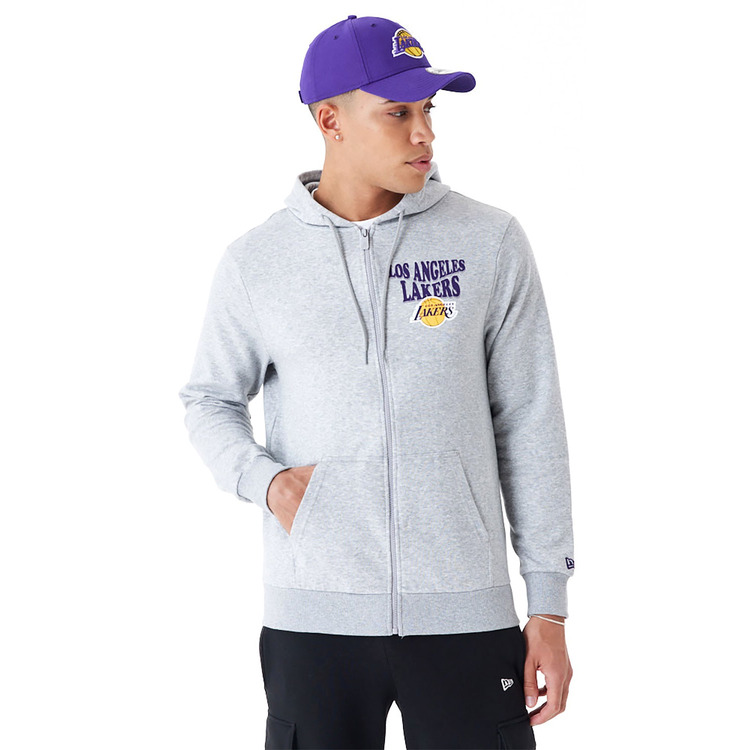 New Era NBA L.A Lakers Script Red Full Zip Hoodie