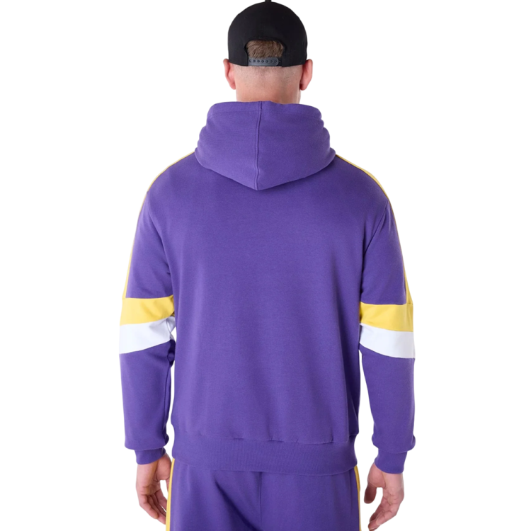 New Era NBA L.A Lakers Colour Block Oversized Pullover Hoodie